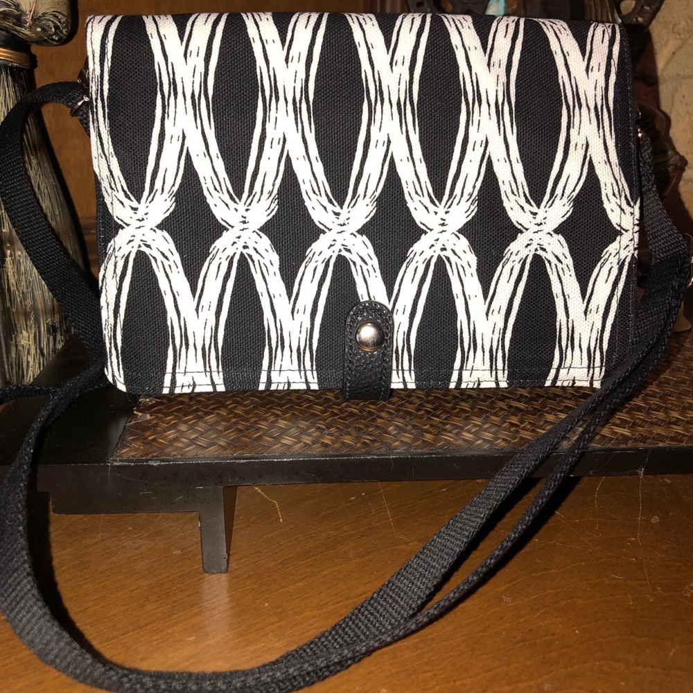 Black and White Crossbody Bag
